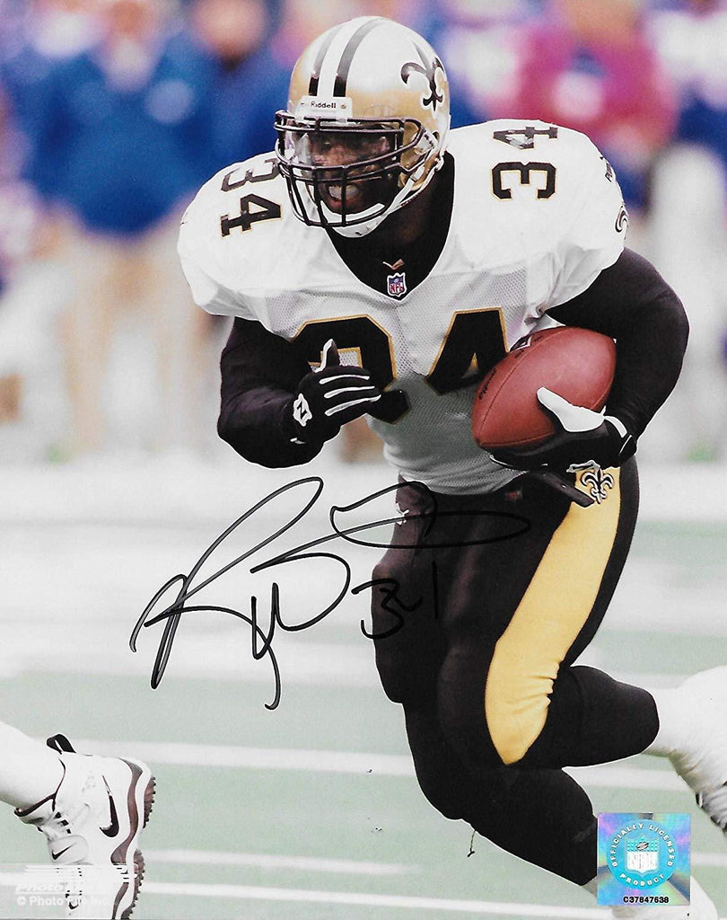 Ricky Williams New Orleans Saints signed autographed 8x10 photo. COA -  Coast to Coast Collectibles Memorabilia - #sports_memorabilia# -  #entertainment_memorabilia#