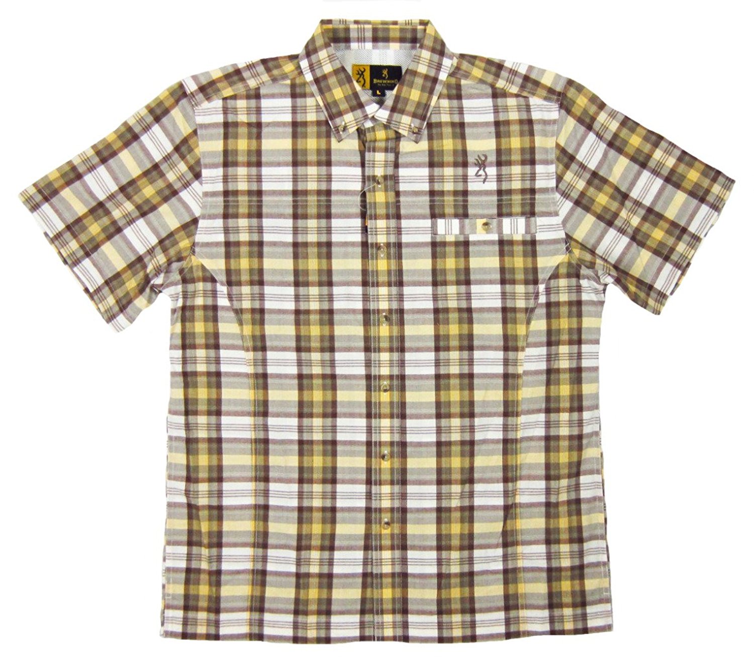 Browning Men's Performance Plaid Button Down Short Sleeve Shirt – Jeb's ...