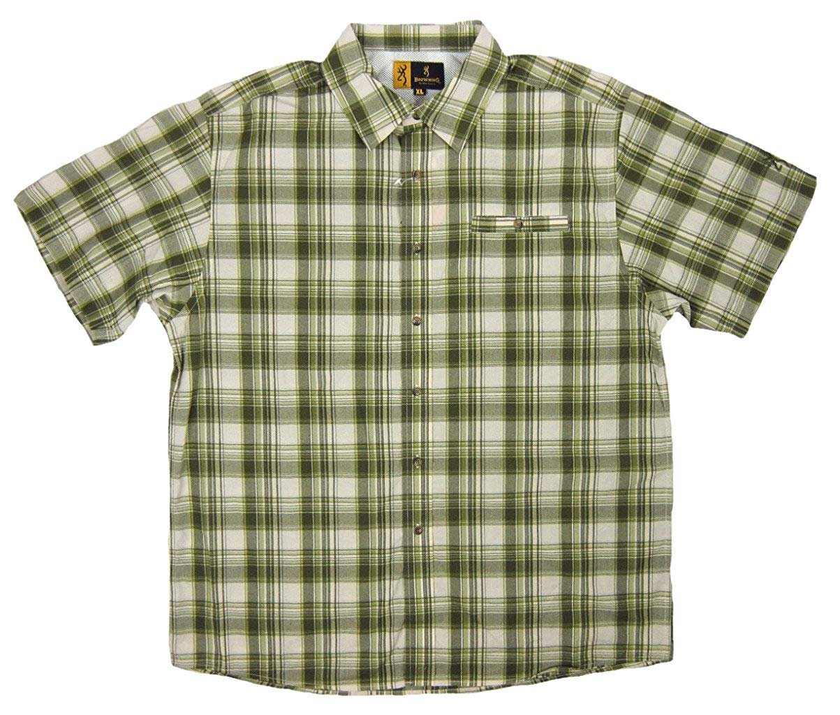 Browning Men's Performance Plaid Button Down Short Sleeve Shirt – Jeb's ...