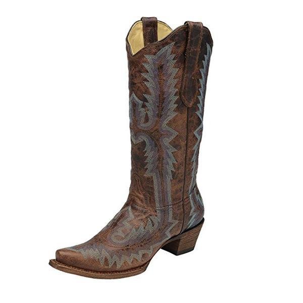 Corral Women's Full Stitch Cowgirl Boot Snip Toe - A2902 – Jeb's ...