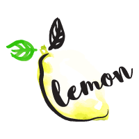water color illustration of a lemon
