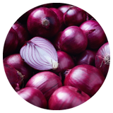 red onions - rich source of quercetin