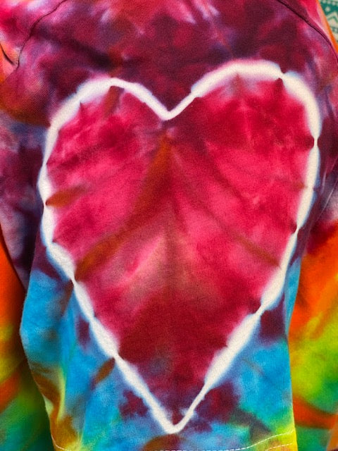 Hippie Hippielove Love Heart Tiedye Picture Free - Hippie Tie Dye