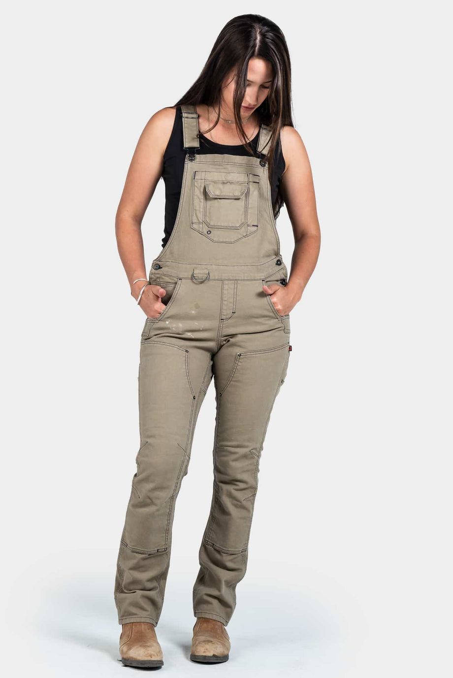 Dovetail Limited Edition Freshley Overalls Natural Canvas