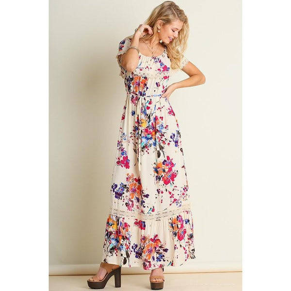 Enchanted Affair Floral Maxi Dress | Biology Boutique
