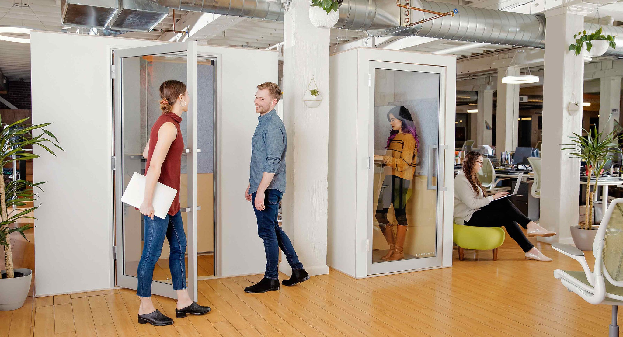 Office Phone Booths Modern Office Pods Open Office Furniture Zenbooth