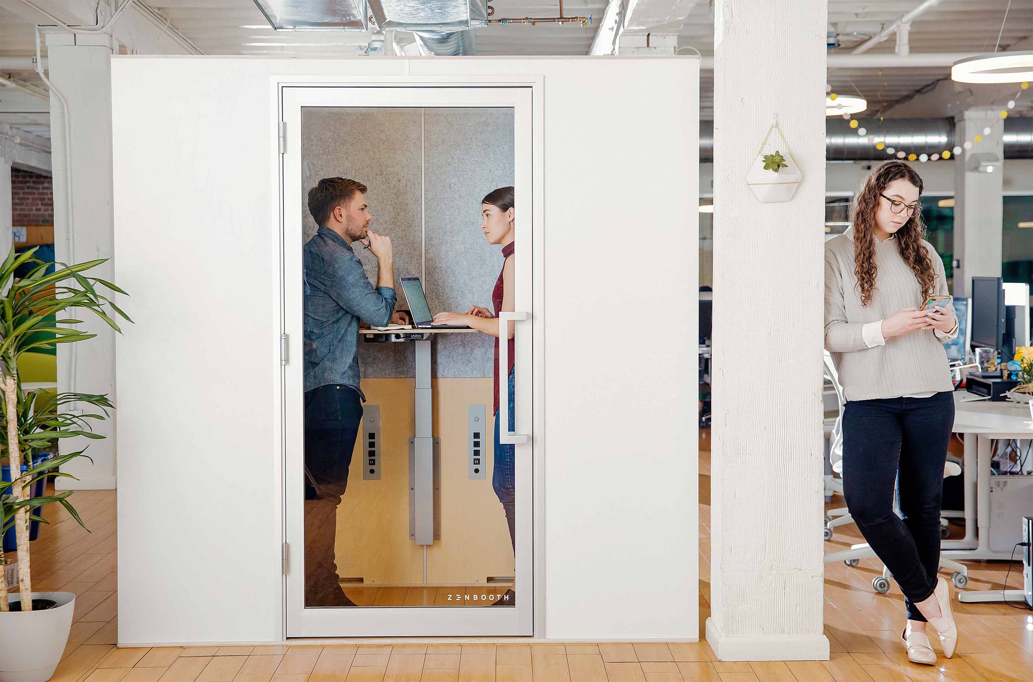 Office Phone Booths Modern Office Pods Open Office Furniture Zenbooth