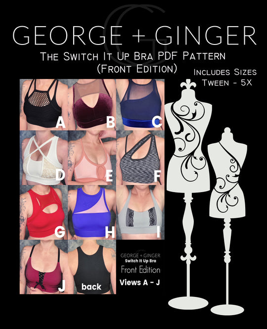 George and Ginger Pattern Co. Switch It Up Bra Back Edition pattern review  by Megma