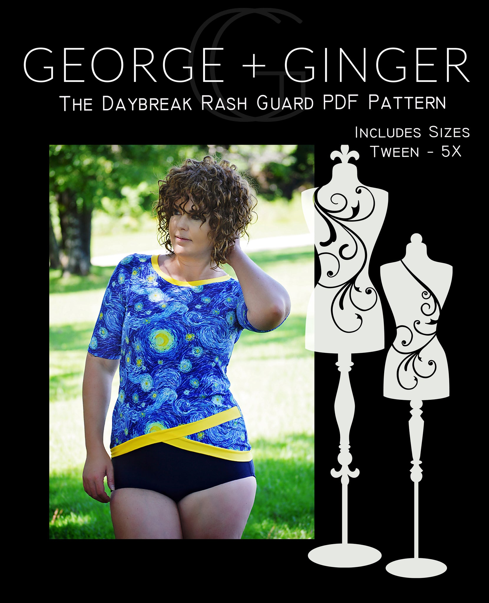 Download The Daybreak Rash Guard Pdf Sewing Pattern George And Ginger Patterns