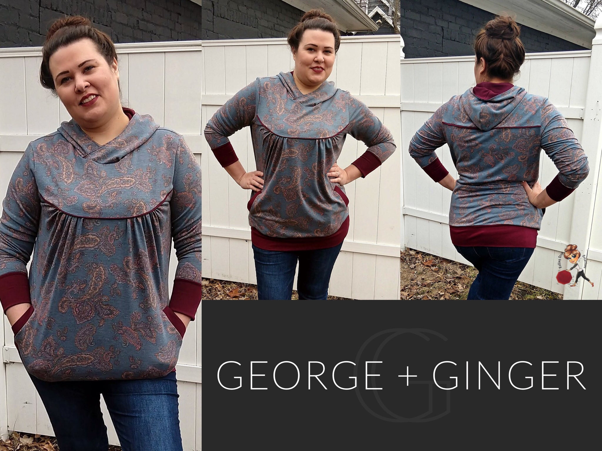 The Monna Hoodie PDF Sewing Pattern#N# – George And Ginger Patterns