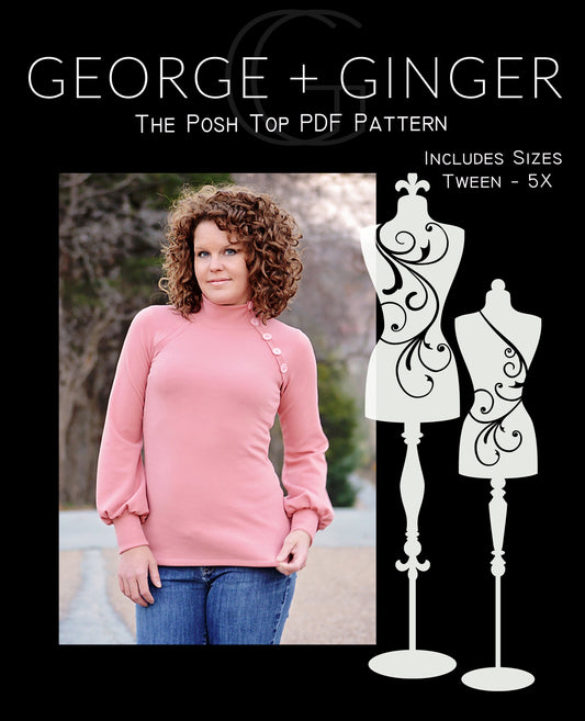 The RuLo Top and Dress PDF Sewing Pattern – George And Ginger Patterns