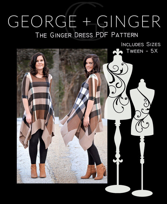 The With Care Dress PDF Sewing Pattern – George And Ginger Patterns