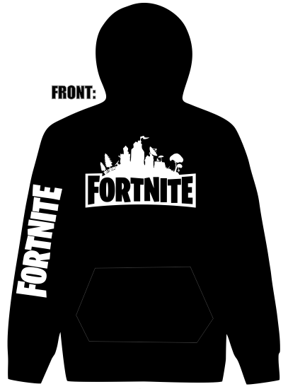 Fortnite battle royale logo hoodie