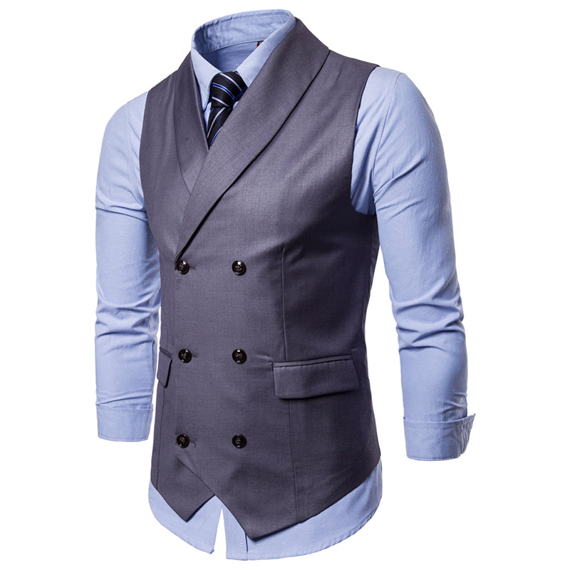 Mens Slim Fit Solid Vest 4 Colors - Cloudstyle