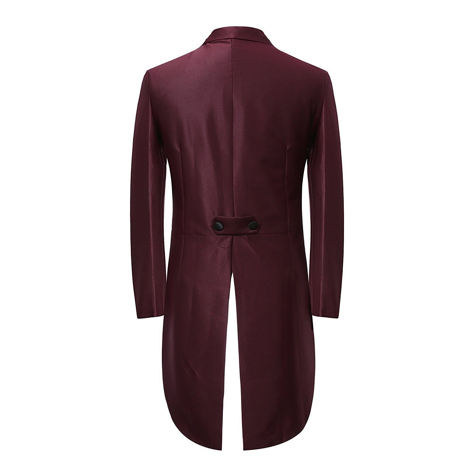 Two Piece Slim Fit Suit Maroon Cocktail Suit -Cloudstyle