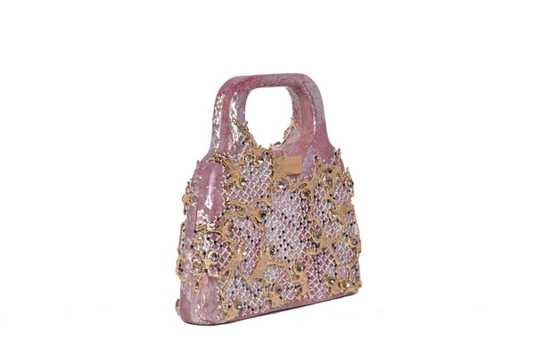 Grey and Golden Hand Bag for Girls and women