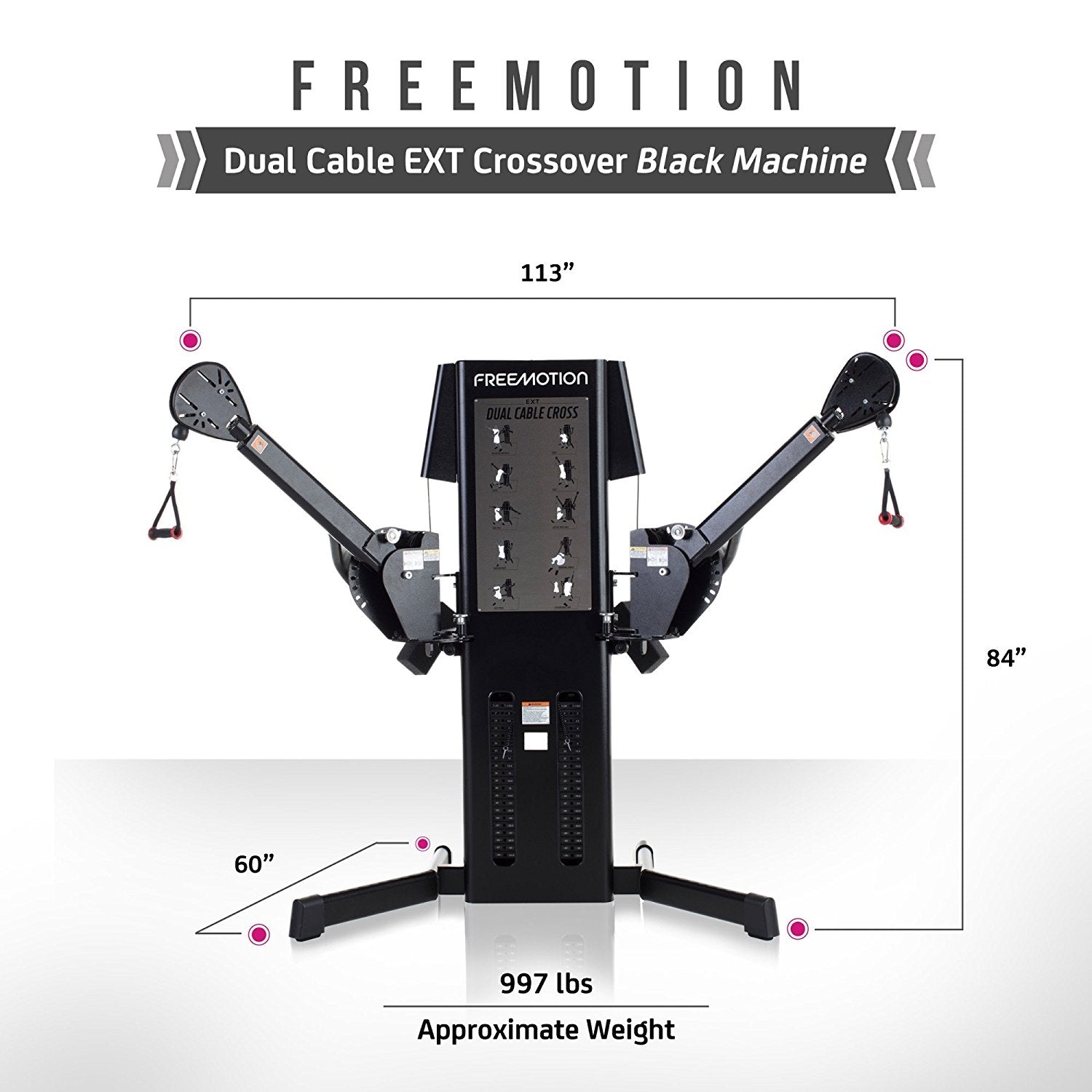 freemotion dual cable cross weight pins