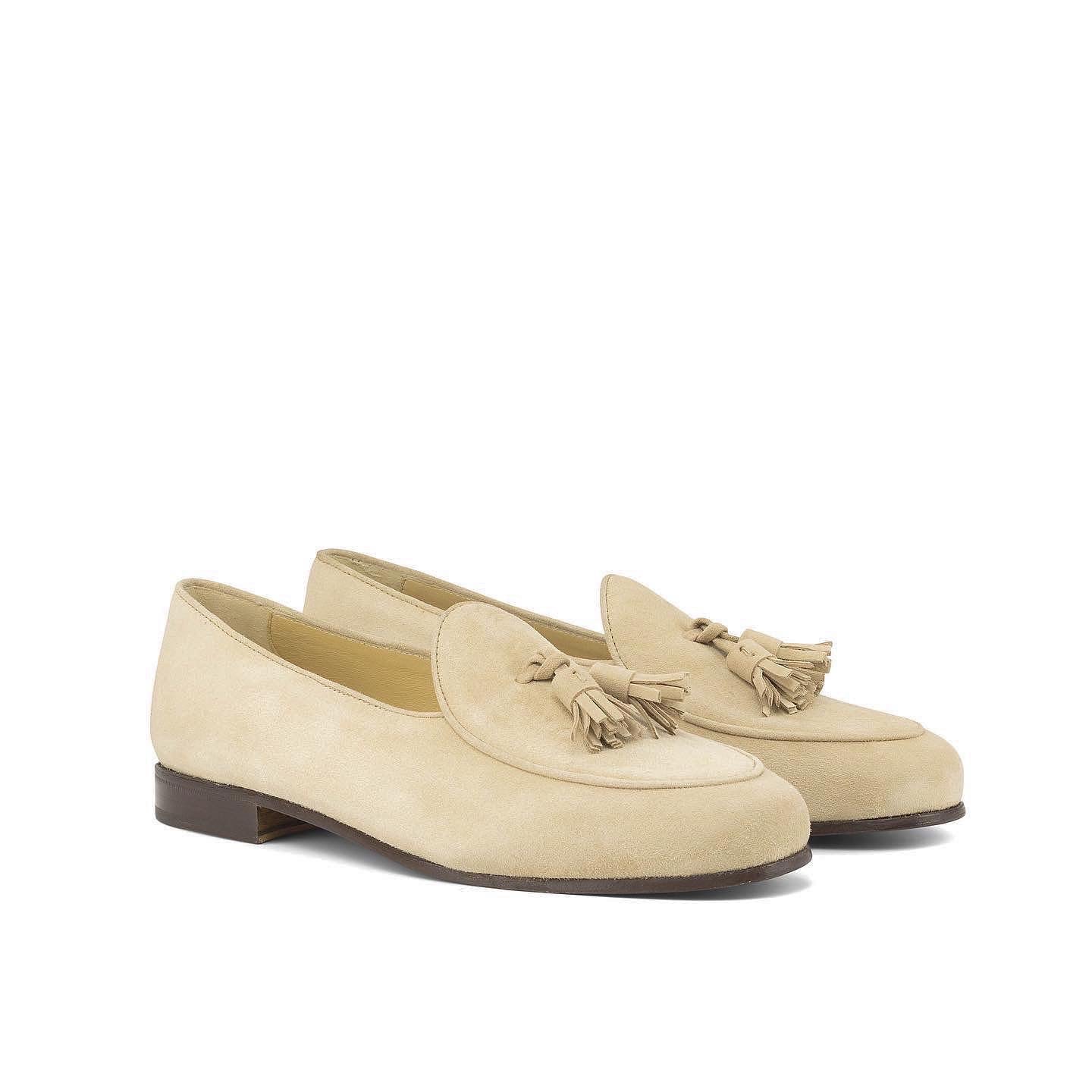 Suede Belgian Loafers Taupe – DanielReCollection