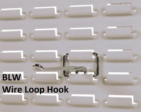 BLW  VISIPLAS Chrome Wire Hooks 150mm for Louvred Panels. Pack of 12