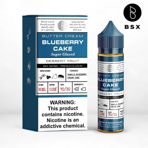 Glas BSX Blueberry Cake eJuice