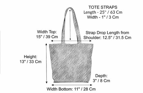Leather Tote Bag With Zipper, Genuine Leather Tote Bag | Mayko Bags