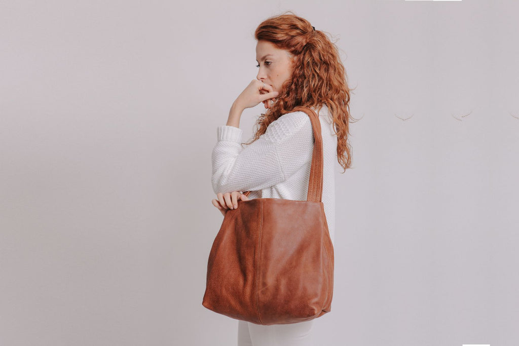 leather tote bag, soft leather bag, handmade leather purse, women handbag