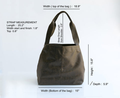 woman bags, Everday tote bag, Oversize bag, shoulder bag, leather tote ...