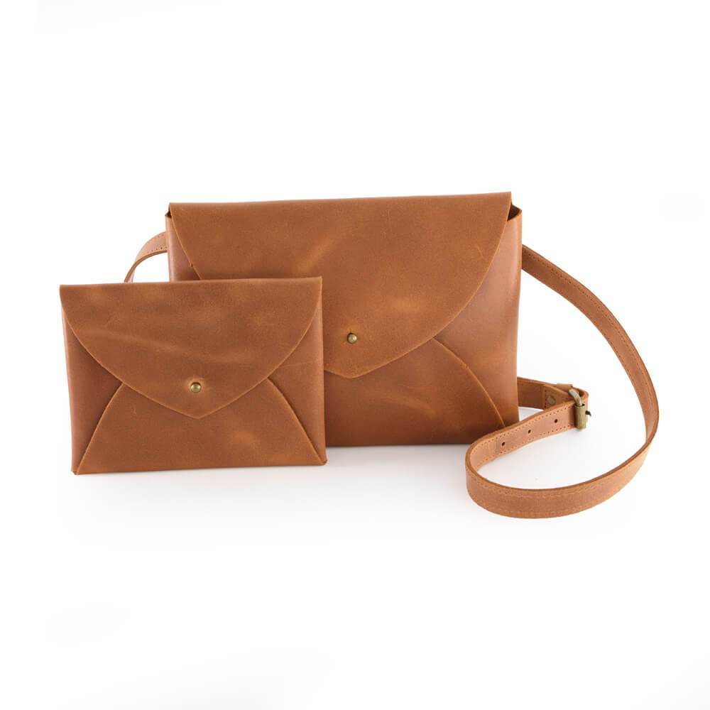 small leather bag