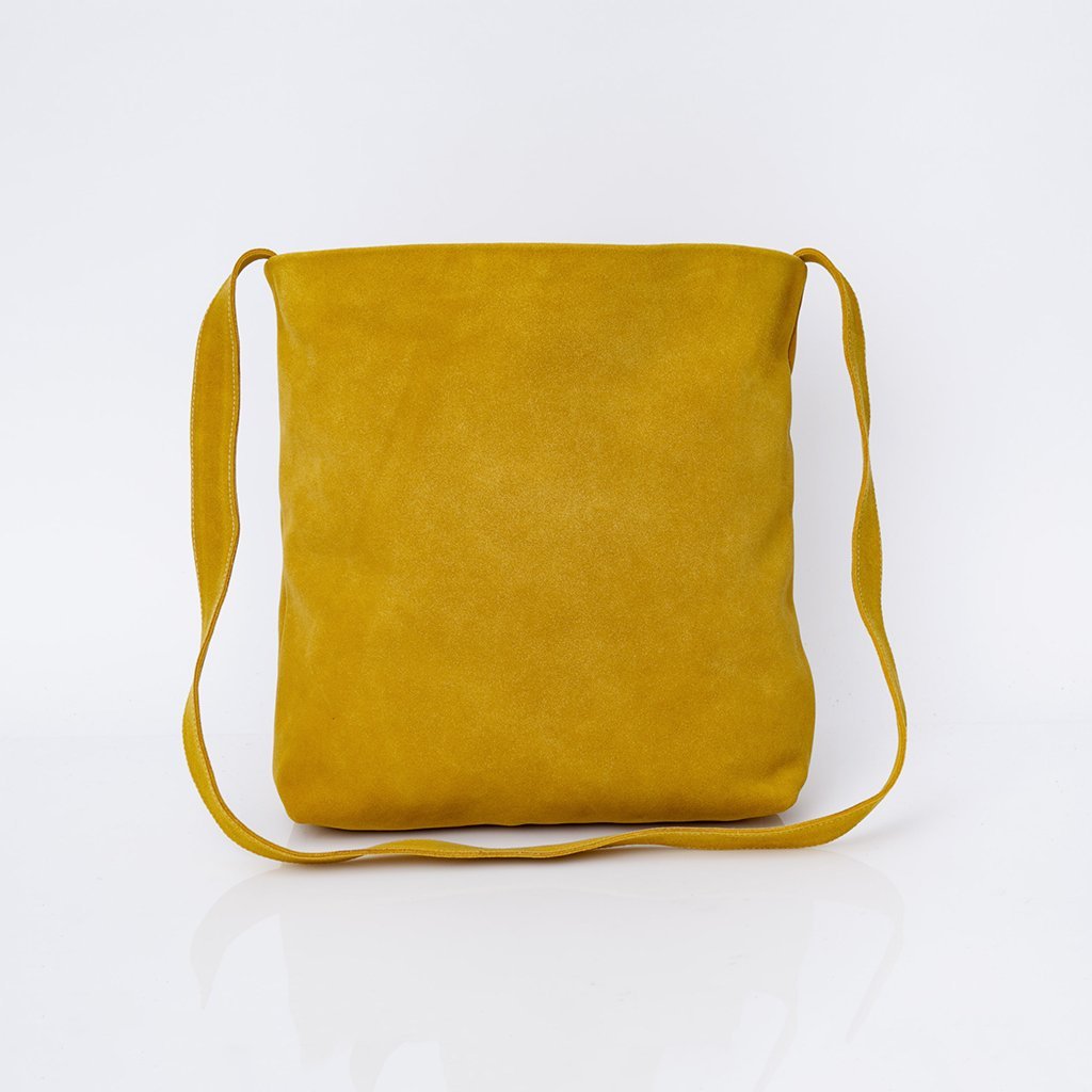 yellow leather purse handbag