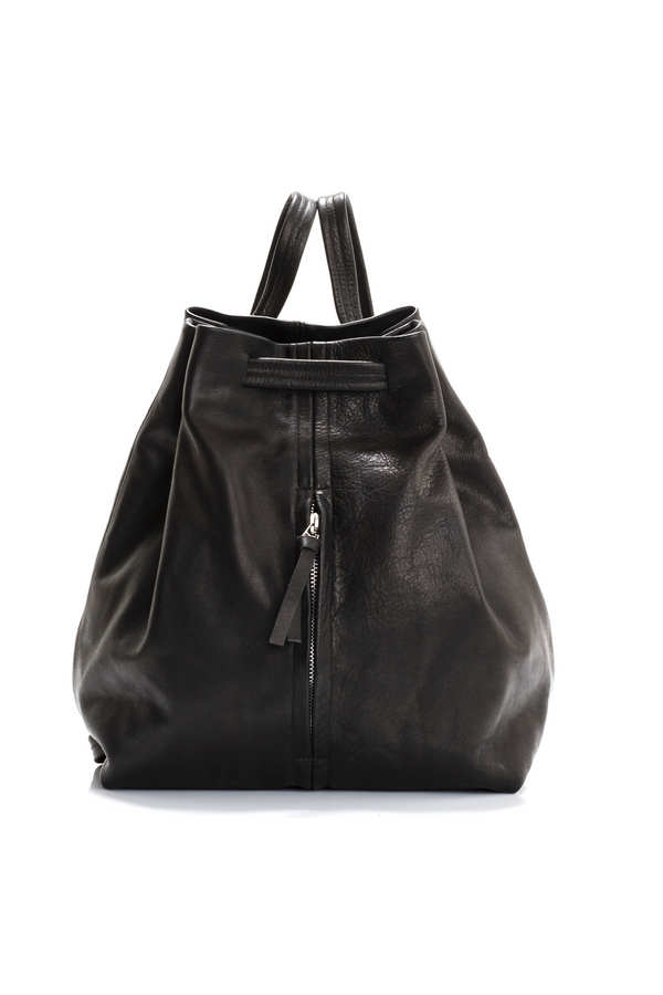 Drawstring Leather Backpack, Everyday backpack, Women backpack - Mayko Bags