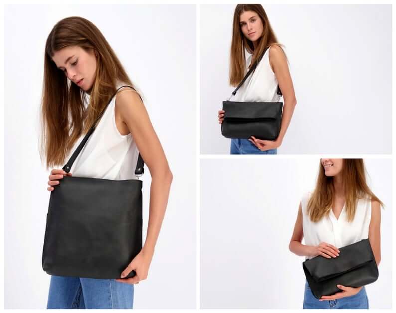 crossbody laptop tote