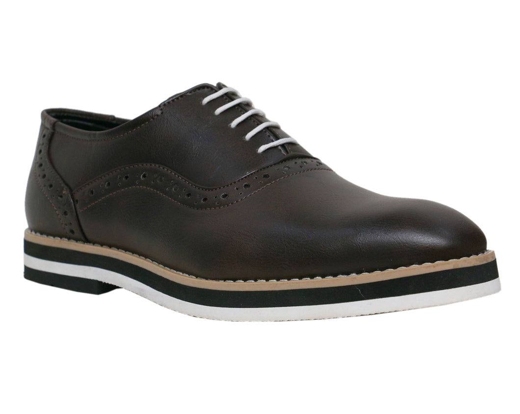 faux leather formal shoes