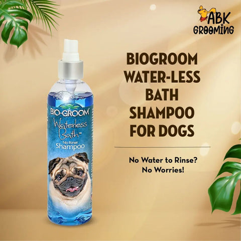 Biogroom waterless pet bath shampoo: abkgrooming.com