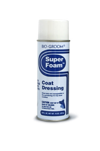 Biogroom super foam spray for pets: abkgrooming.com