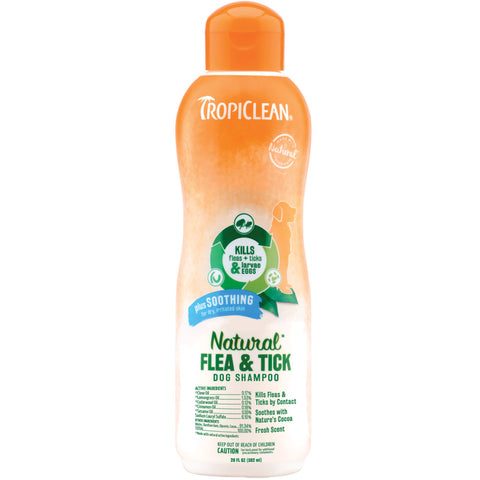 How to protect my dog from ticks and fleas, tropiclean flea tick shampoo: ABK Grooming.com