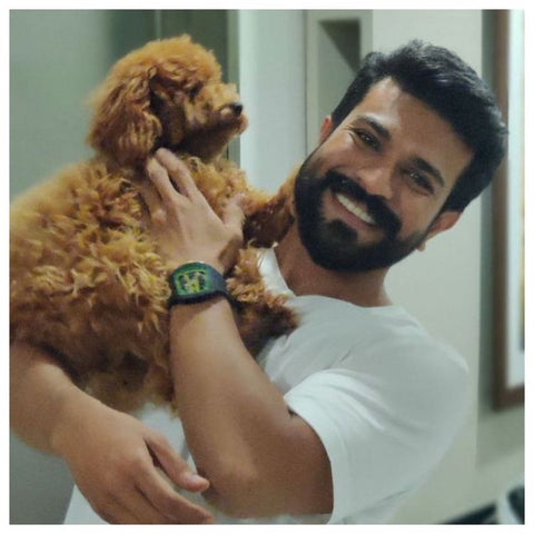  RRR Actor Ram Charan & Rhyme - An adorable duo: ABK Grooming.com India's No.1 Pet Grooming Products