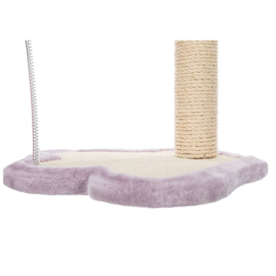 Junior Scratching Paw with Post, light lilac/natural, 40 × 50 × 38 cm