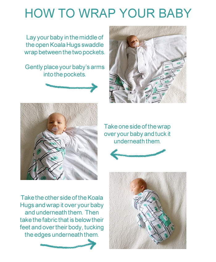 wrap baby in swaddle