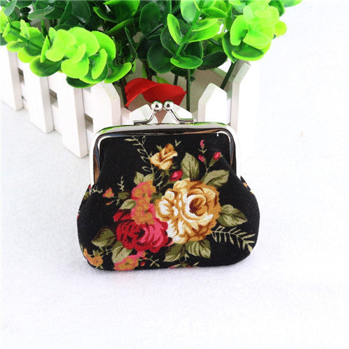 Womens Mini Coin Bag Female Ladies Lovely Printed Small Hasp Wallet Card Holder Purse Clutch Handbag