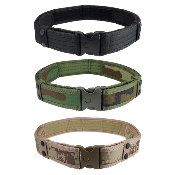 Woodland Camo Waistband Tactical Hunting Outdoor s Field Belt IMY66