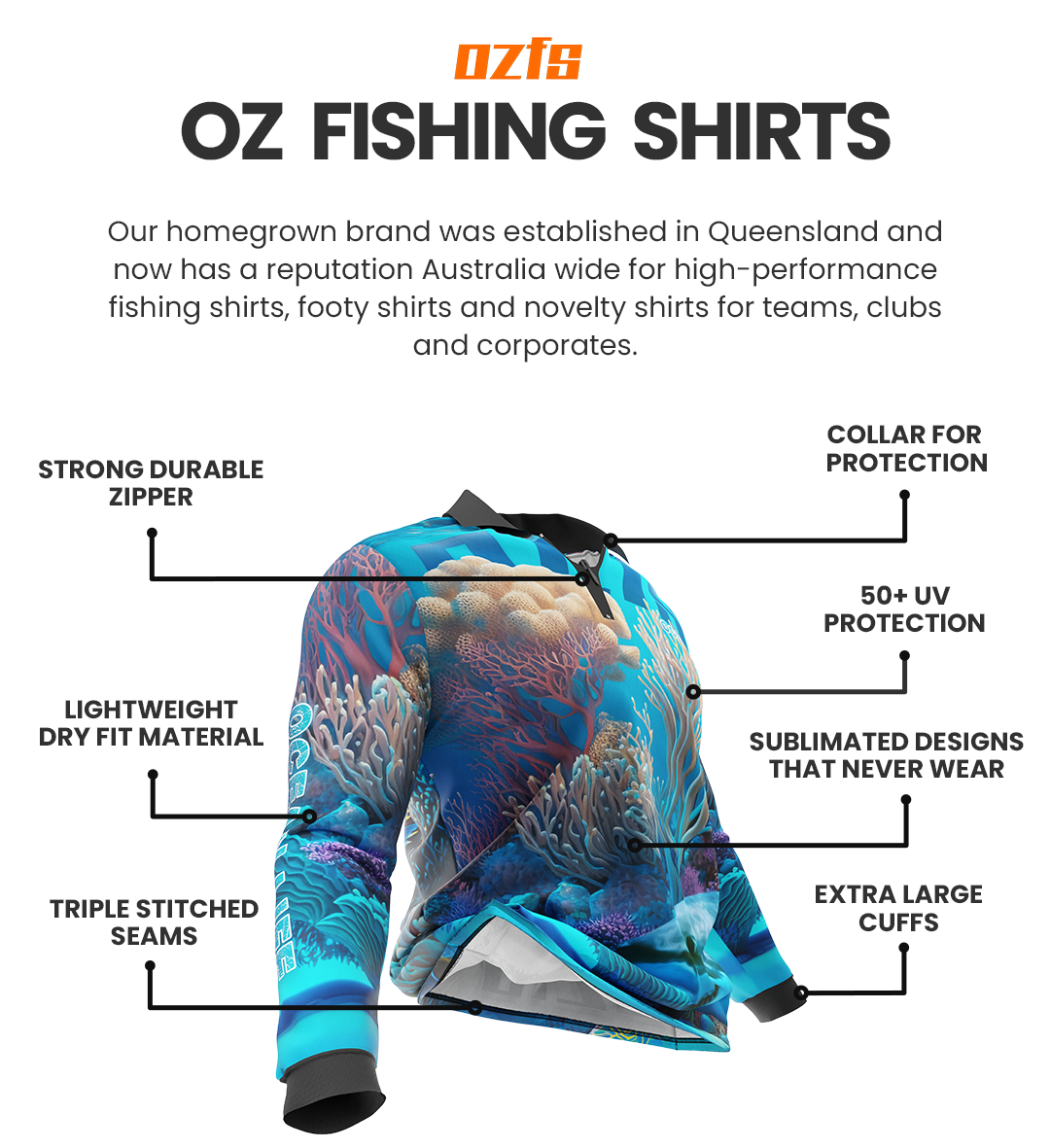 Fishing Shirts Australia - UV Rated – Oz Fishing Shirts