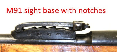 Mosin Nagant M91 rear sight base