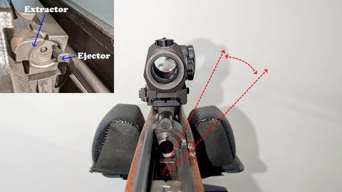 SKS rifle ejection pattern explained