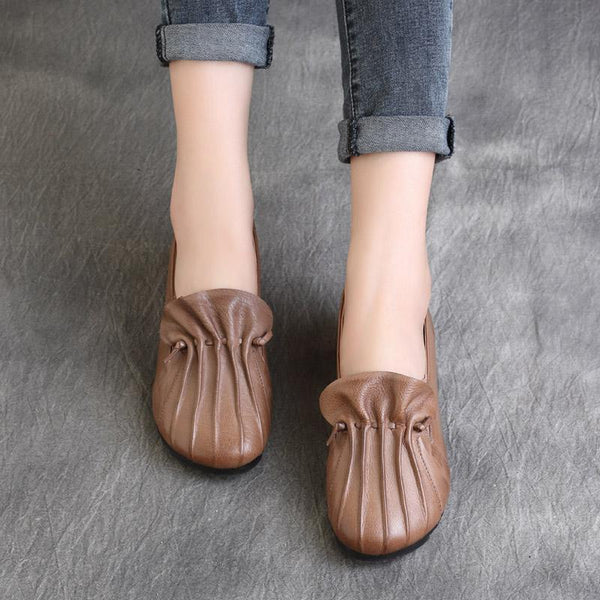 retro leather shoes