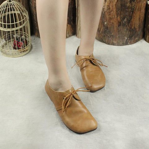 comfortable leather flats