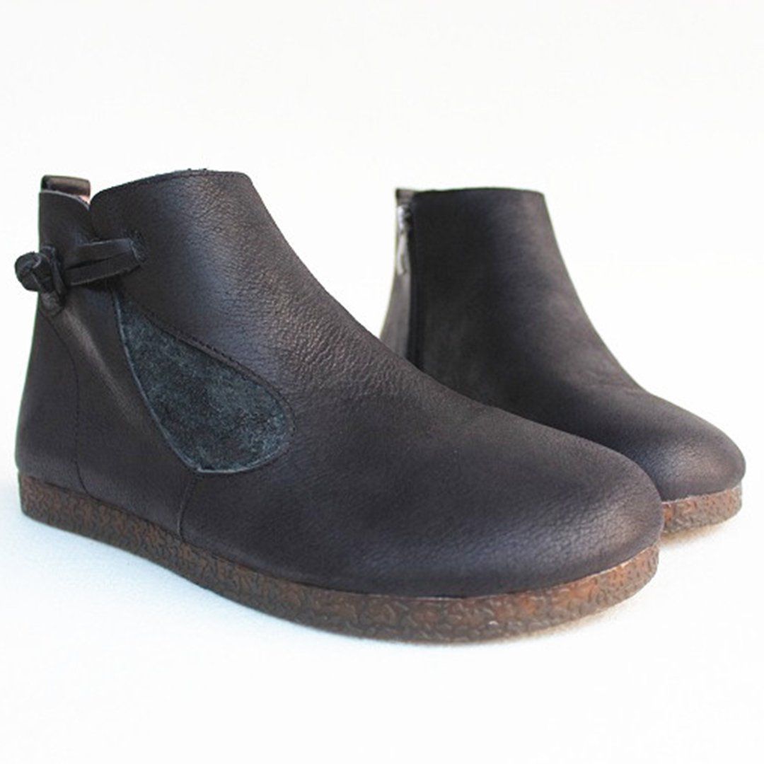 Knob Knot Leather Boots | Babakud