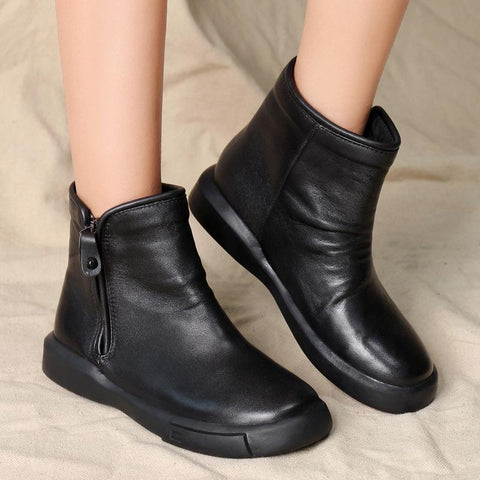 casual flat boots womens