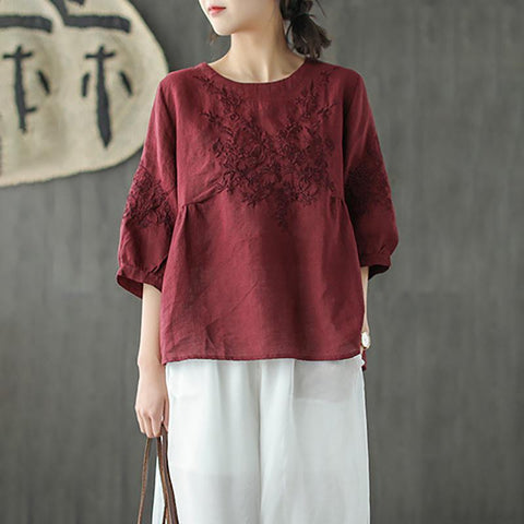 blouse sleeve embroidery