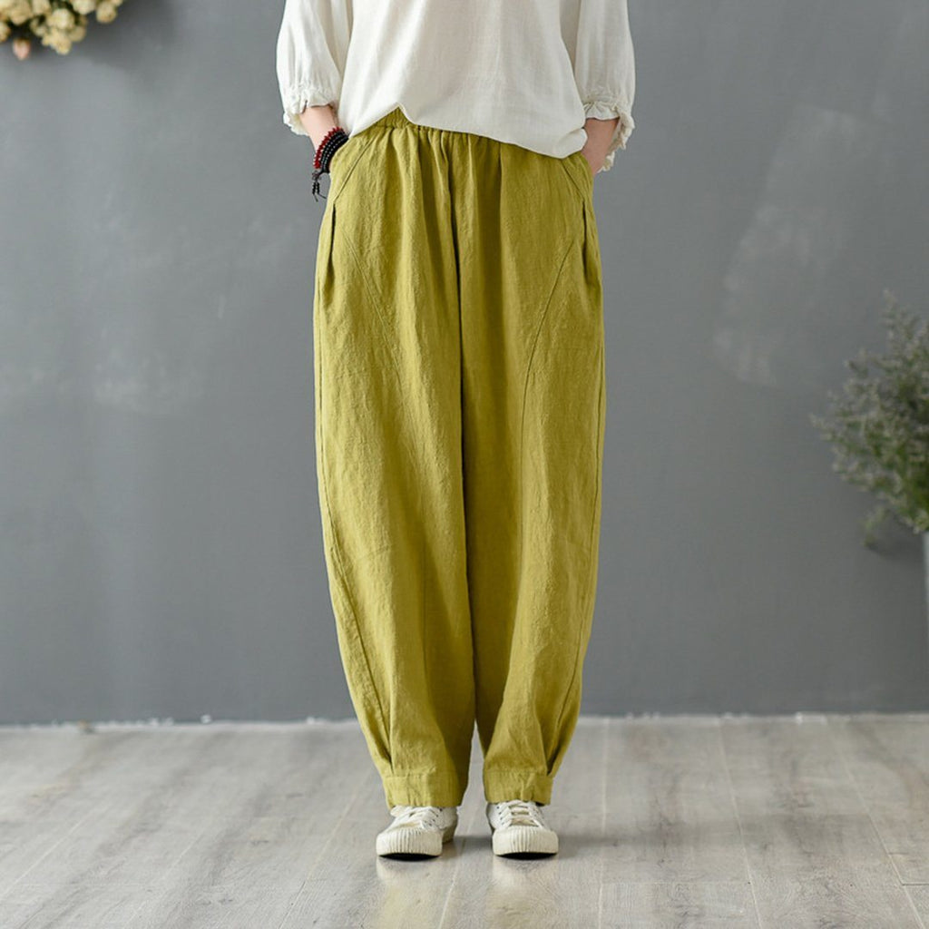 Women's Linen Pants Lantern | Babakud