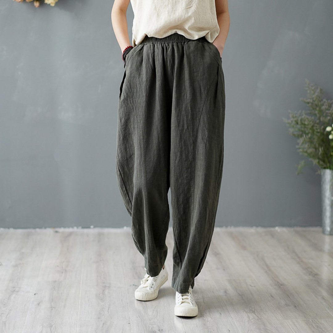 Women's Linen Pants Lantern | Babakud